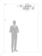 Люстра Freya FR8016PL-08BBS 4