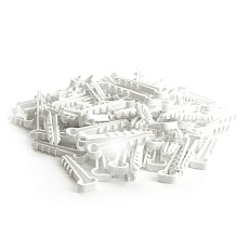 Дюбель-хомут для плоского кабеля (5-10мм), Stekker DCL01-05-10, полипропилен, белый (100шт.) 39859 2