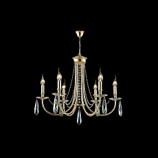 Подвесная люстра Crystal Lux Victoria SP6 Gold/Amber 4