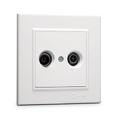 Розетка тv и радио концевая 1,5 db Makel Karea 56001065
