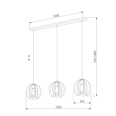 Подвесной светильник TK Lighting 6599 Jaula 1