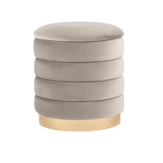 Пуф Stool Group Франсис велюр светло-серый vd-fransis-b25