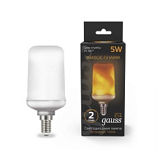 Лампа светодиодная Gauss E14 5W 1500K матовая 157401105 4
