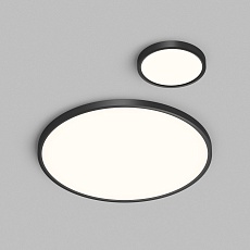Потолочный светодиодный светильник Denkirs Thin DK6524-BK 2
