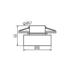 Точечный светильник Kanlux GOVIK DSO-B/G 29232 2