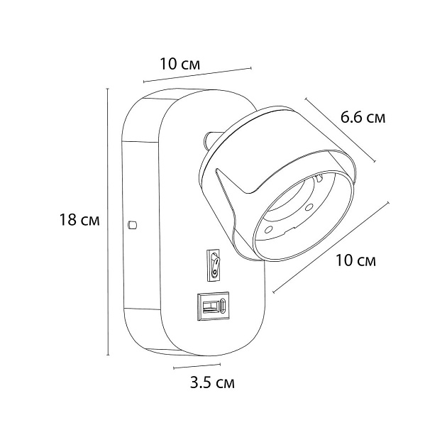 Спот Arte Lamp Amaks A8026AP-1WH Фото № 2