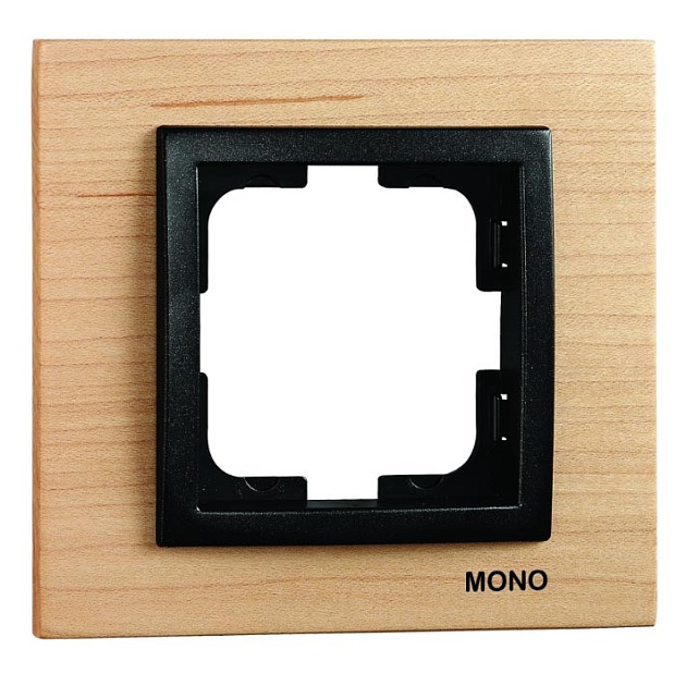 Рамка 1-постовая Mono Electric Style клён 107-520000-160 Фото № 1