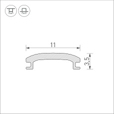 Рассеиватель Arlight Stretch-Shadow-10M Opal-PVC 040644 1