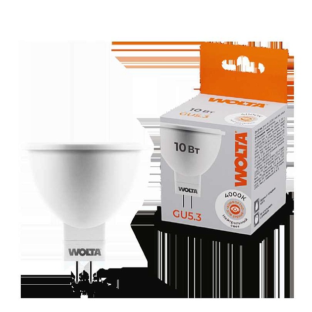 Светодиодная лампа WOLTA 25SMR16-220-10GU5.3 изображение 1 Светодиодная лампа WOLTA 25SMR16-220-10GU5.3 Фото № 1