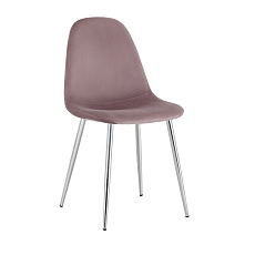 Кухонный стул Stool Group Валенсия SN велюр розовый хромированные ножки OS-001L HLR-25 sl