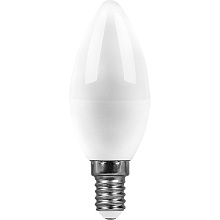 Лампа светодиодная Saffit E14 7W 6400K матовая SBC3707 55169 1