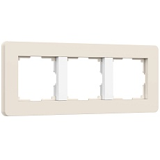 Рамка Werkel Split на 3 поста айвори/белый W0033066 4690389206078