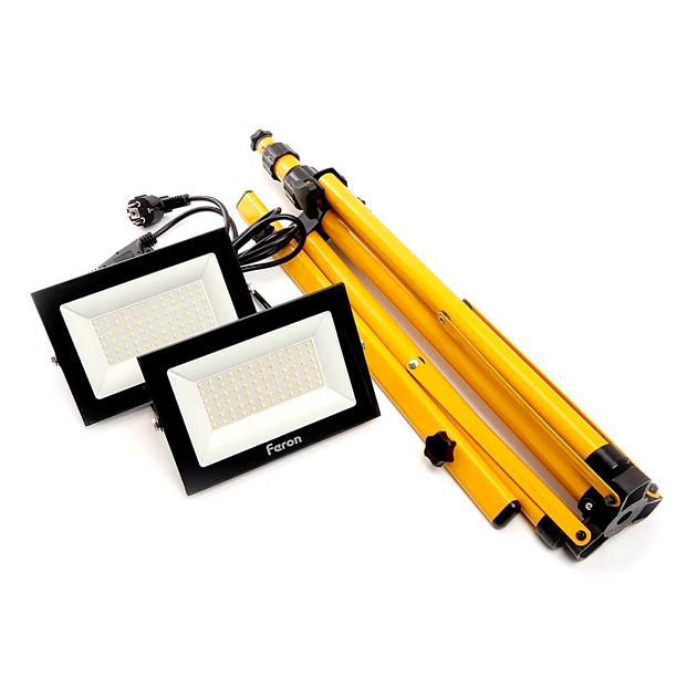 Светодиодный прожектор Feron LL502 на штативе 60W 29567 Фото № 2