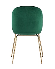 Барный стул Stool Group Турин со спинкой бархат изумрудный золотые ножки 8329C GREEN 2