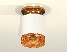 Комплект накладного светильника Ambrella light Techno Spot XS7401123 SWH/PYG/CF белый песок/золото желтое полированное/кофе (N7929, C7401, N7195) 2