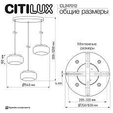 Светильник Citilux SIGNATURE CL247012 2