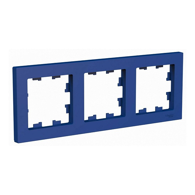 Рамка 3-постовая Systeme Electric AtlasDesign аквамарин ATN001103 Фото № 1