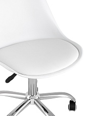 Офисный стул Stool Group BLOK пластиковый белый Y818 white 1