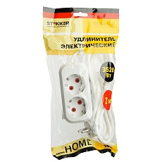 Удлинитель Stekker Home 2гн 2м с/з HM06-21-02 49339 1