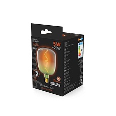 Лампа светодиодная филаментная Gauss E27 5W 1800K зеленая 1009802105 2