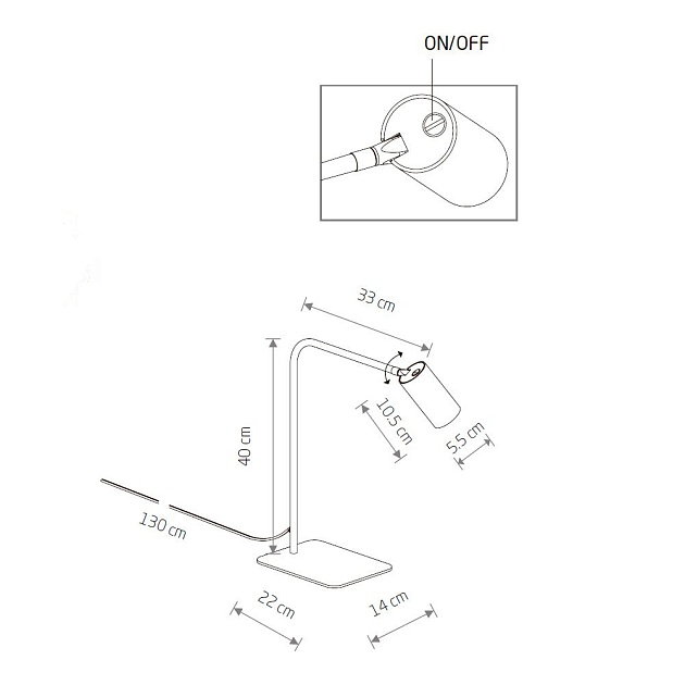 Настольная лампа Nowodvorski Mono 7716 изображение 2 Настольная лампа Nowodvorski Mono 7716 Фото № 2