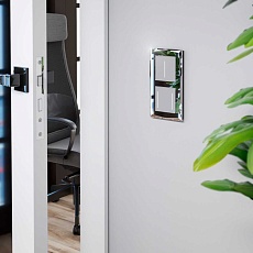 Рамка на 2 поста Werkel Diamant зеркальный W0021220 4690389158827 2