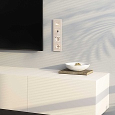 ТВ-розетка оконечная Werkel айвори акрил W1183043 4690389197130 2