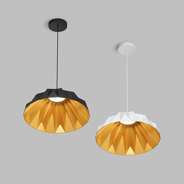 Подвесной светильник Denkirs Origami DK6655-BK+SG изображение 3 Подвесной светильник Denkirs Origami DK6655-BK+SG Фото № 3