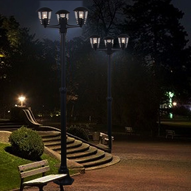 Садово-парковый светильник Reluce 08303-0.7-001SJ 2,2m BK фото 4