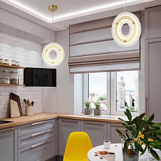 Подвесной светильник Crystal Lux DIEGO SP25W LED BRASS 1