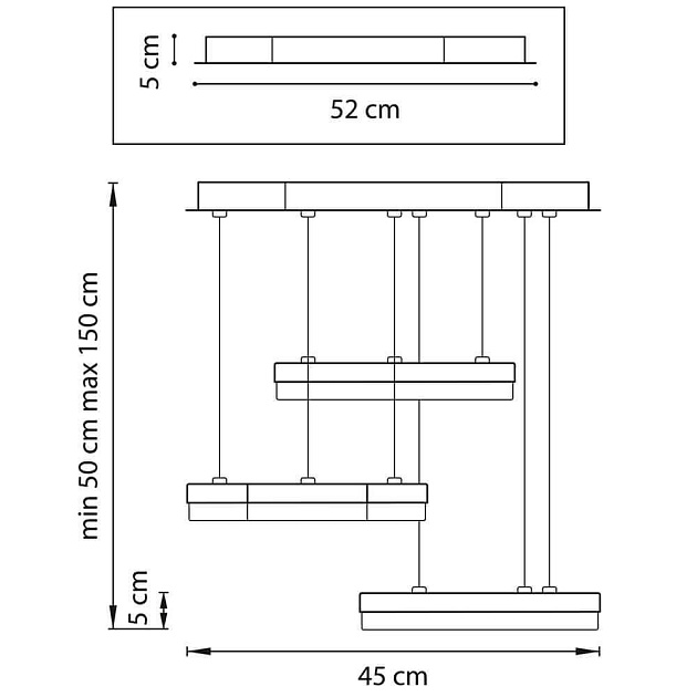 Подвесная светодиодная люстра Lightstar Unitario 763339 изображение 2 Подвесная светодиодная люстра Lightstar Unitario 763339 Фото № 2