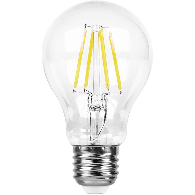 Лампа светодиодная филаментная Feron E27 7W 4000K Шар Прозрачная LB-57 25570 фото 2