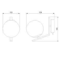 Бра Eurosvet Shape 70131/1 хром 2