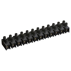 Зажим винтовой ЗВИ-100 н/г 10-25мм2 12пар черные IEK UZV5-100-25