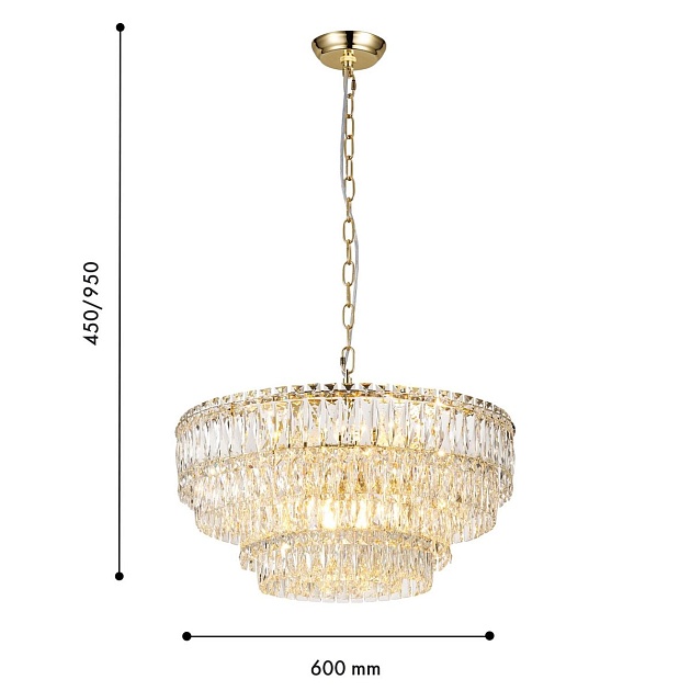 Подвесная люстра Favourite Adamas 4781-12P Фото № 2