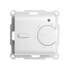 Терморегулятор механический для теплого пола (механизм), Stekker GLS00-7117-01, 250В, 3500Вт, серия Катрин, белый 49740