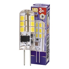 Лампа светодиодная Jazzway G4 3W 4000K прозрачная 1032072