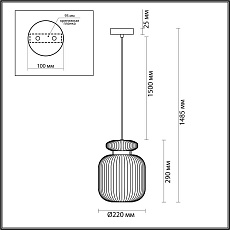 Подвесной светильник Odeon Light JUGI 5042/1B 2