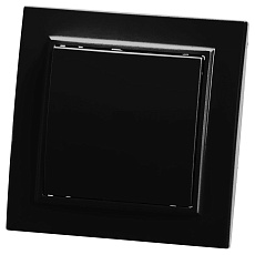 Выключатель одноклавишный Stekker Эрна черный PSW10-9003-03 39472