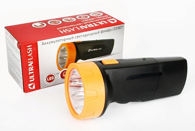 Рабочий светодиодный фонарь Ultraflash Accu Profi аккумуляторный 130х60 18 лм LED3827  11241 фото 4