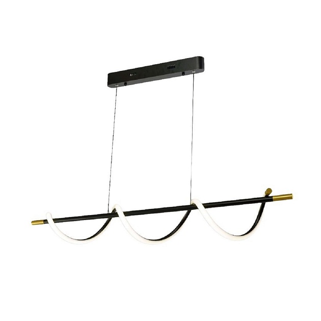 Подвесная светодиодная люстра Gerhort G51249/1BK+GD Фото № 1