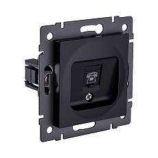Розетка телефонная RJ11, черный Kollinger REA-009BK для Aspekt, Eleganz, Reflex 1