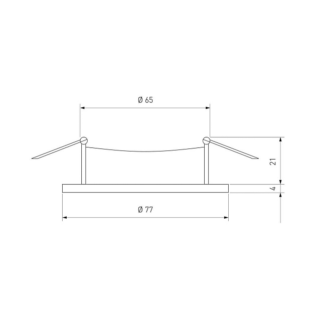 Встраиваемый светильник Elektrostandard 110 MR16 белый a053331 Фото № 2