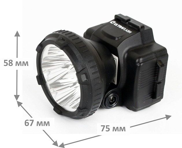 Налобный светодиодный фонарь Ultraflash Headlite аккумуляторный 65х55 33 лм LED5365 11648 фото 4