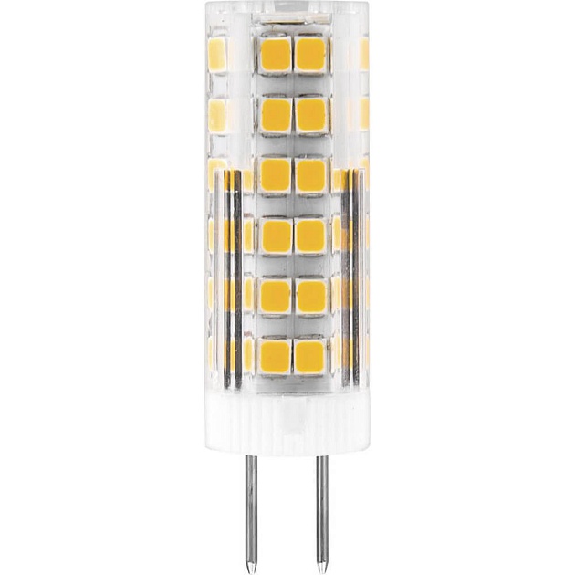 Лампа светодиодная Feron G4 7W 4000K прозрачная LB-433 25864 фото 
