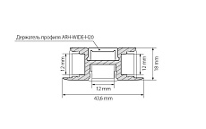 Профиль Arlight ARH-TRI-D-2000 ANOD 018829 1