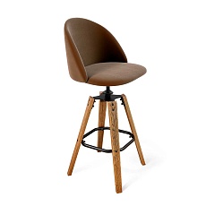 Барный стул Sheffilton SHT-ST35/S93 кофейный ликер/браш.коричневый/черный 1539798901