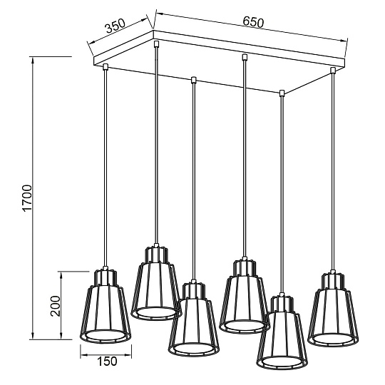 Подвесной светильник Vele Luce Carisma VL6462P06 Фото № 5