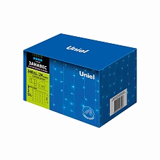 Уличная светодиодная гирлянда Uniel занавес 220V синий ULD-C3020-240/STK Blue IP44 UL-00007211 5