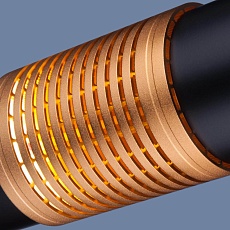 Подвесной светильник Elektrostandard DLN001 MR16 9W 4200K черный матовый/золото a045509 3